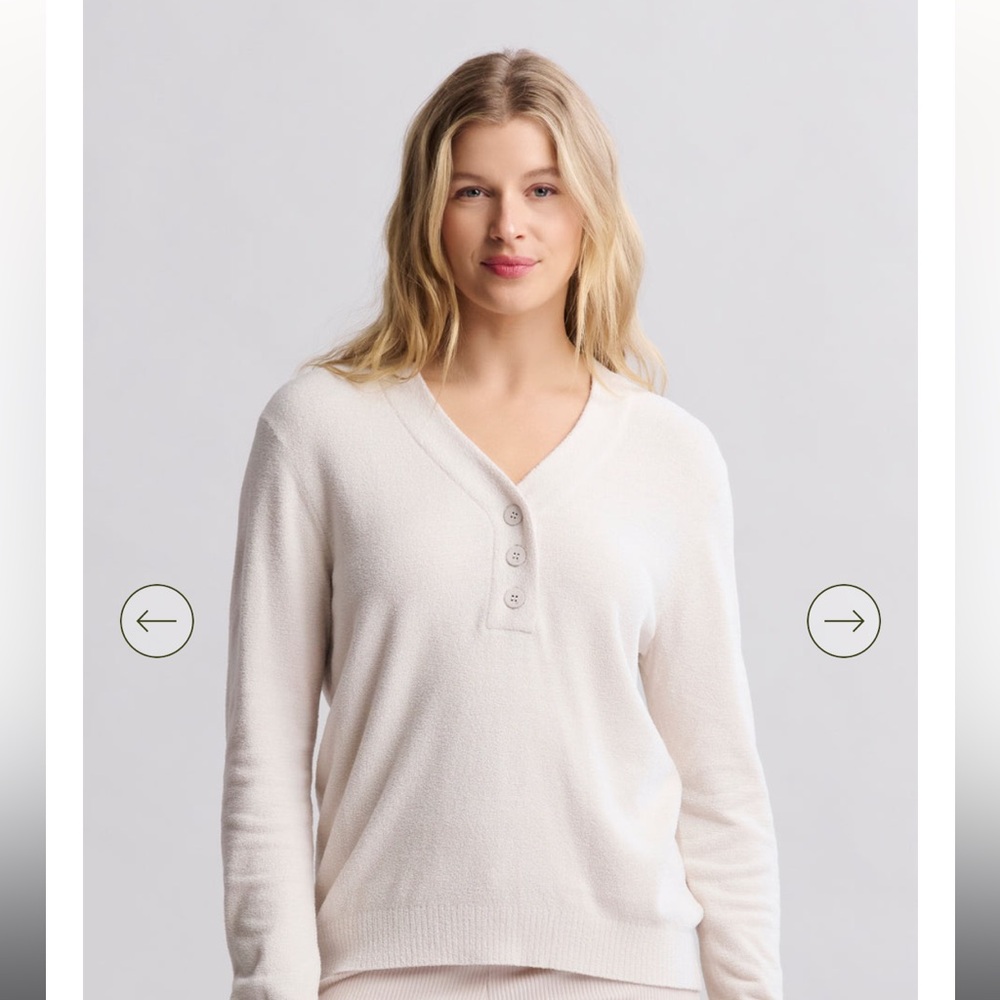 Barefoot Dreams CozyChic Ultra Lite® Rib Back Placket Henley